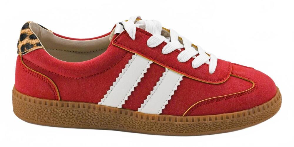 NEW CORKYS FOOTWEAR women's heads up sneakers in red